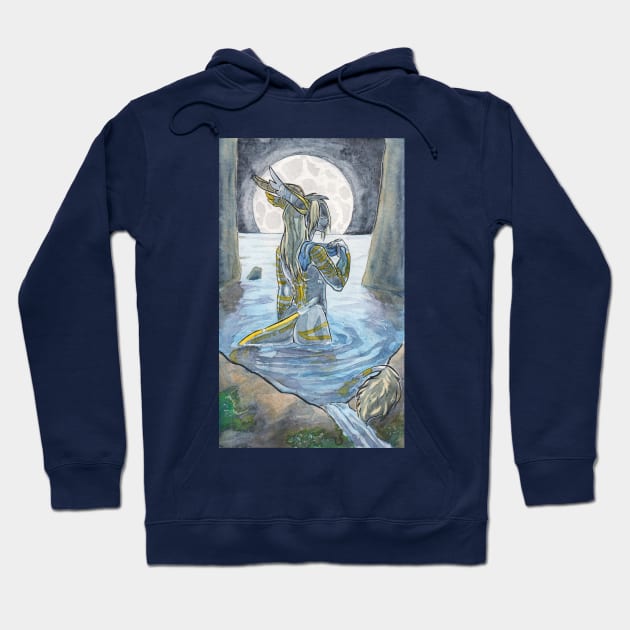 Moonlit Bath Hoodie by Temrin